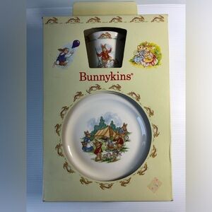 Vintage Royal Doulton Bunnykins 3 Children's Place Setting Plate Bowl Mug Set